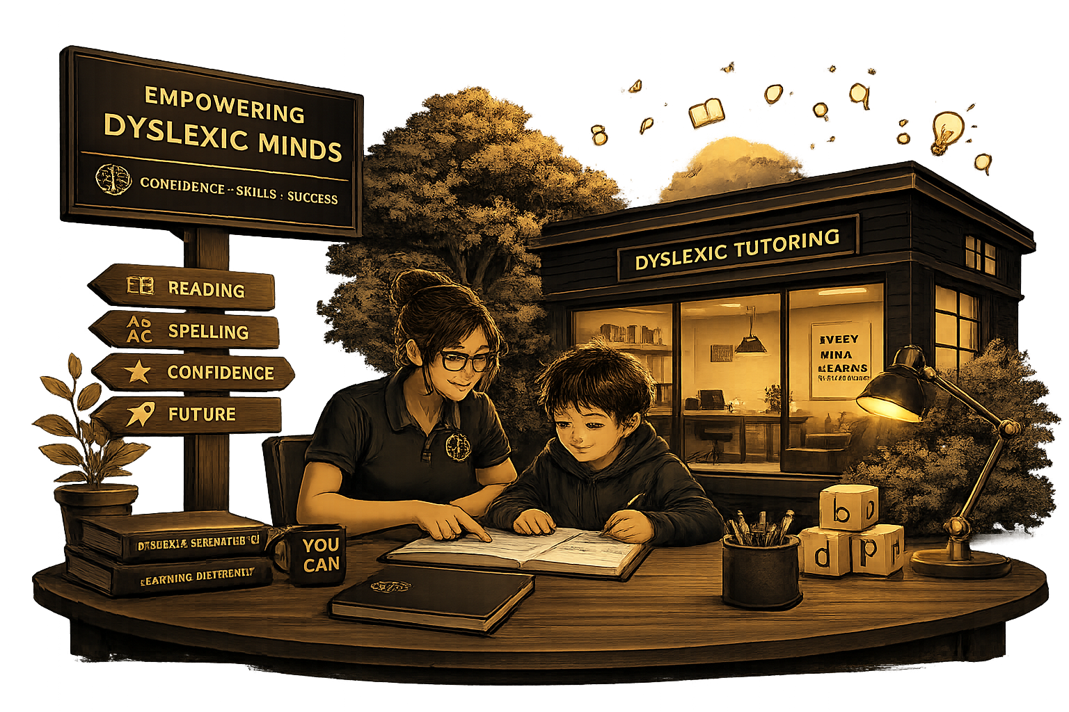 Screenshot of the Kathy Becker Dyslexia Tutoring website